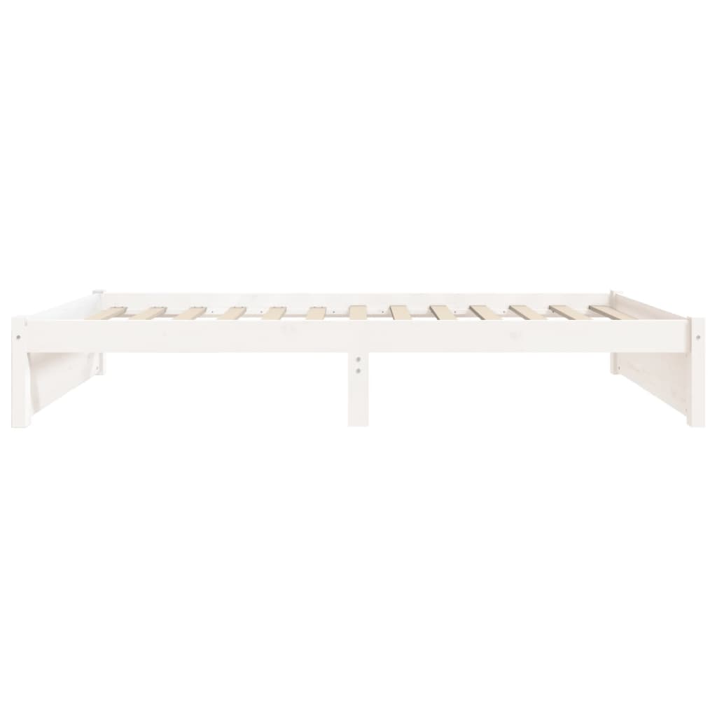 Bedframe massief hout wit 75x190 cm is nu te koop bij PeponiXL, paradijselijk wonen!