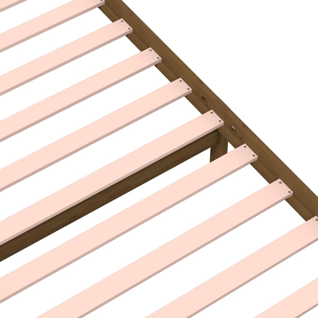 Bedframe massief hout honingbruin 90x190 cm is nu te koop bij PeponiXL, paradijselijk wonen!