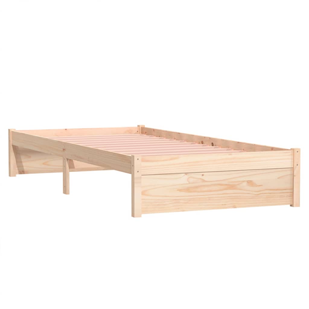 Bedframe massief hout 90x200 cm is nu te koop bij PeponiXL, paradijselijk wonen!
