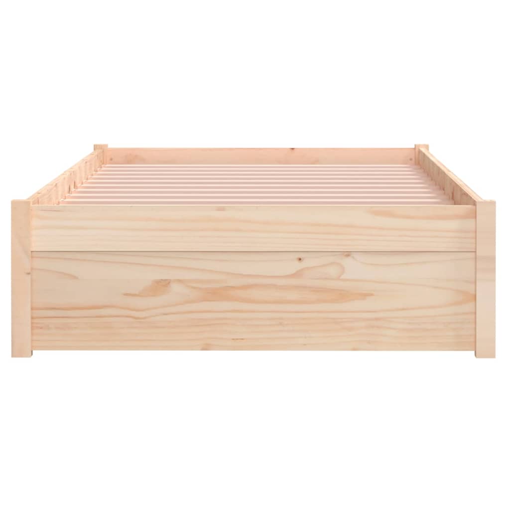 Bedframe massief hout 90x200 cm is nu te koop bij PeponiXL, paradijselijk wonen!