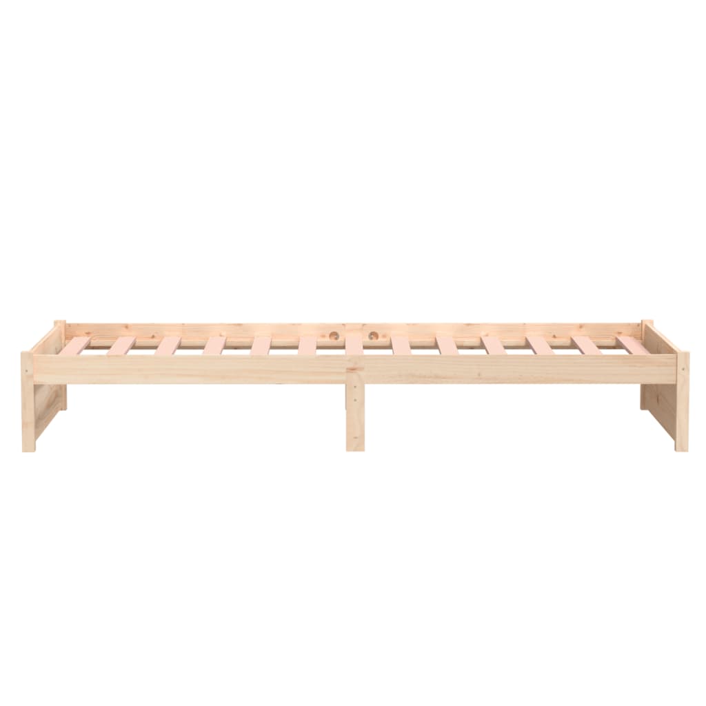 Bedframe massief hout 90x200 cm is nu te koop bij PeponiXL, paradijselijk wonen!