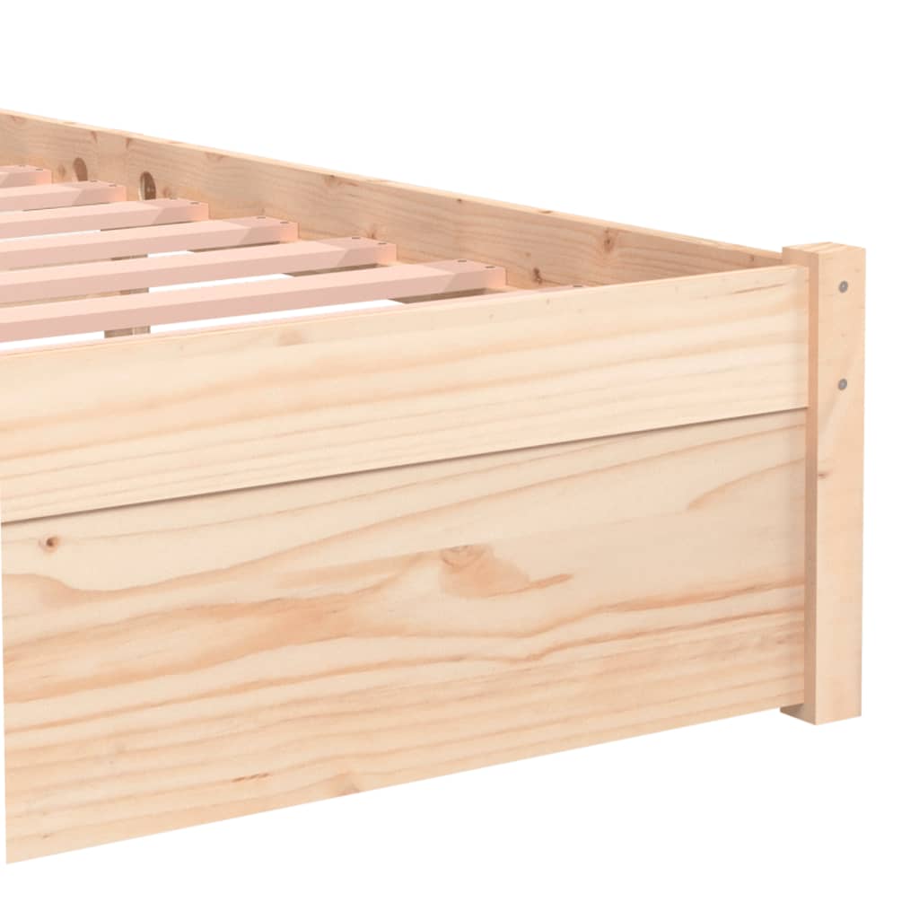 Bedframe massief hout 90x200 cm is nu te koop bij PeponiXL, paradijselijk wonen!