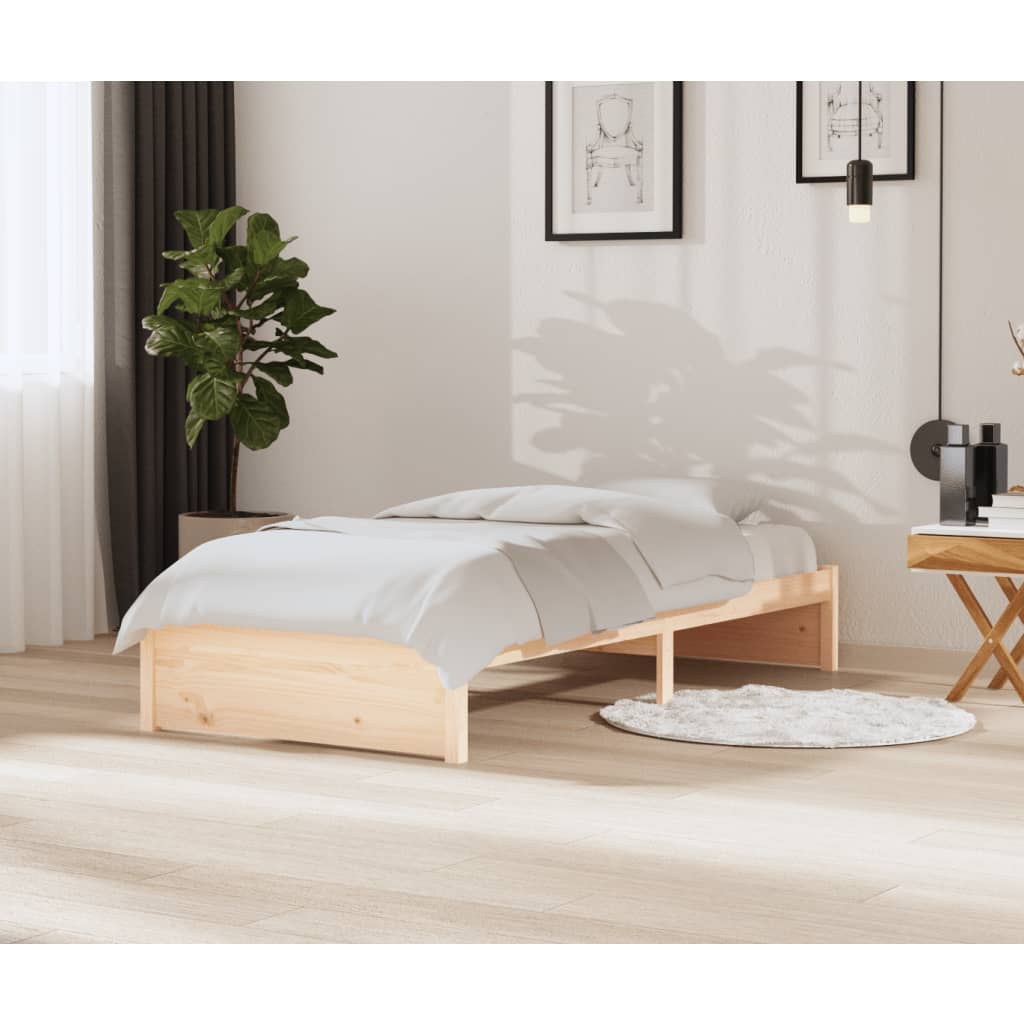 Bedframe massief hout 90x200 cm is nu te koop bij PeponiXL, paradijselijk wonen!