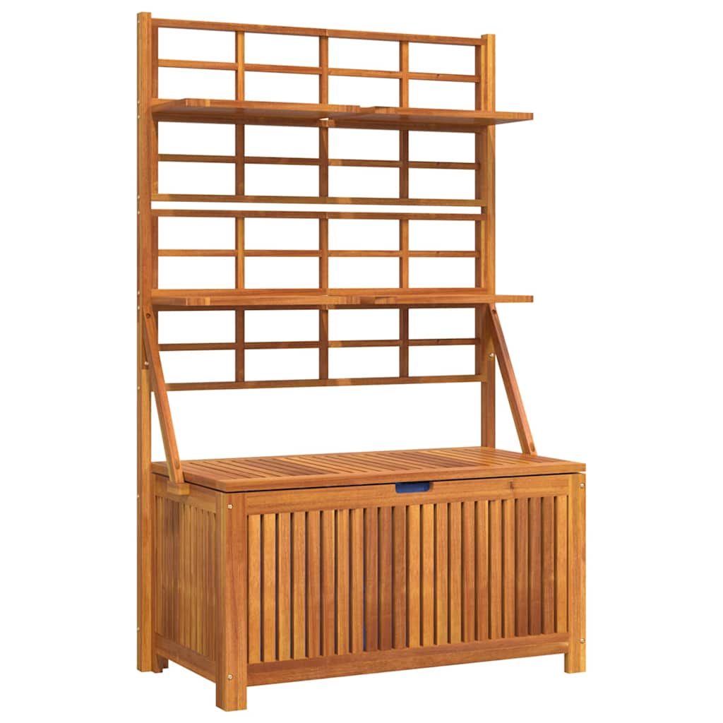 Opbergbox met latwerk 99x50x160 cm massief acaciahout is nu te koop bij PeponiXL, paradijselijk wonen!