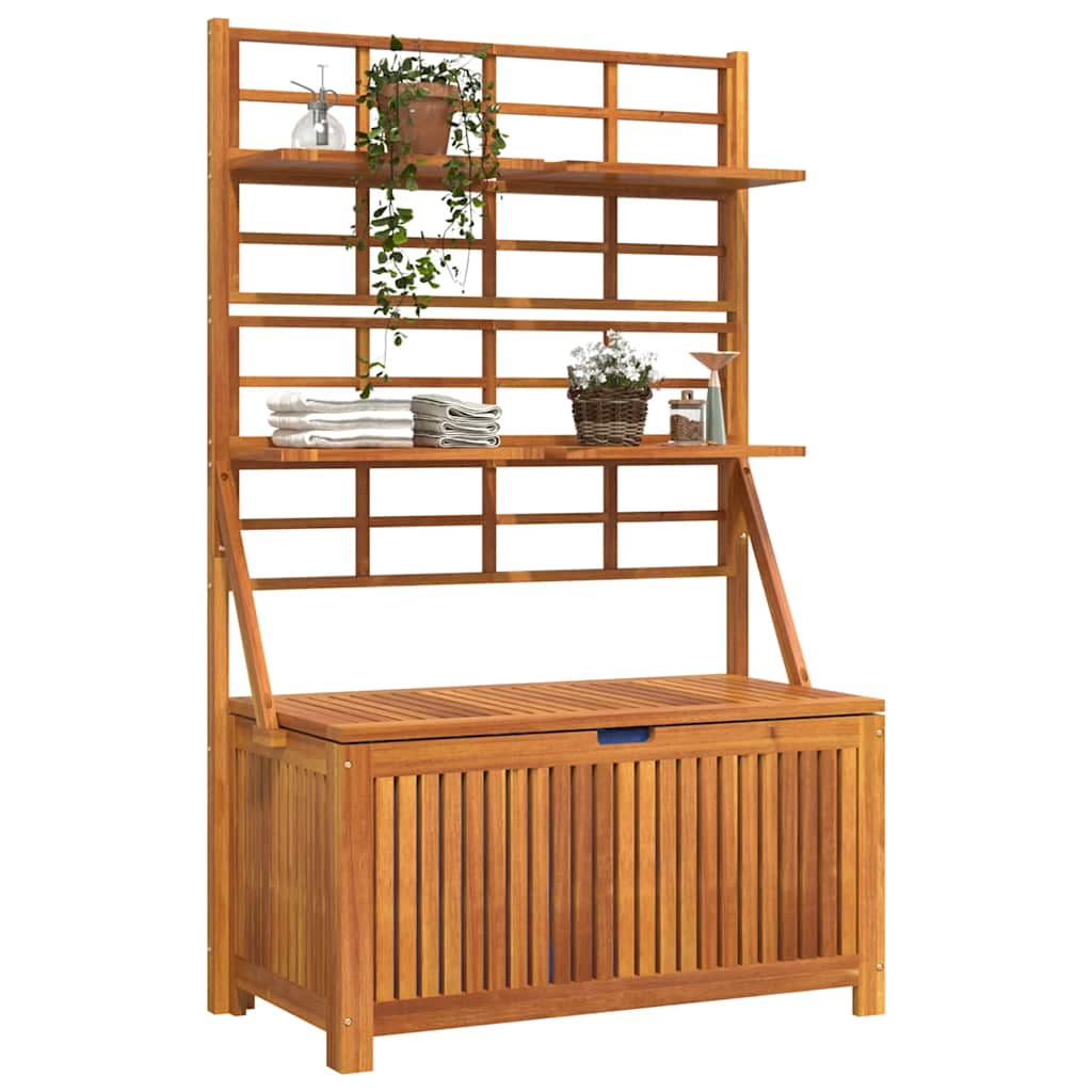 Opbergbox met latwerk 99x50x160 cm massief acaciahout is nu te koop bij PeponiXL, paradijselijk wonen!