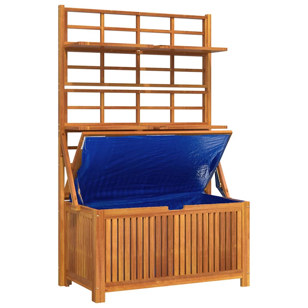 Opbergbox met latwerk 99x50x160 cm massief acaciahout is nu te koop bij PeponiXL, paradijselijk wonen!