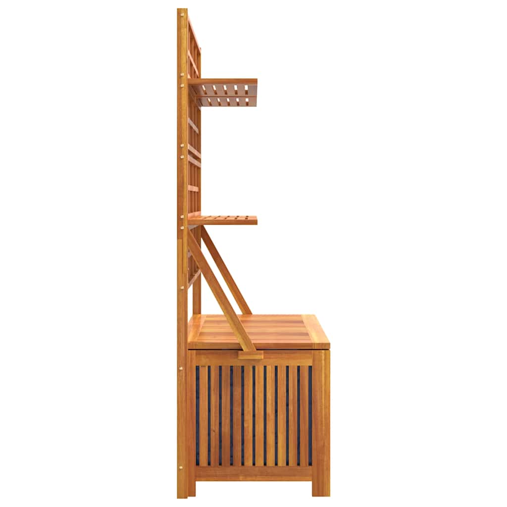 Opbergbox met latwerk 99x50x160 cm massief acaciahout is nu te koop bij PeponiXL, paradijselijk wonen!