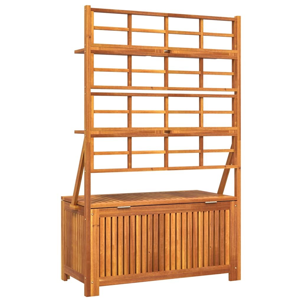 Opbergbox met latwerk 99x50x160 cm massief acaciahout is nu te koop bij PeponiXL, paradijselijk wonen!