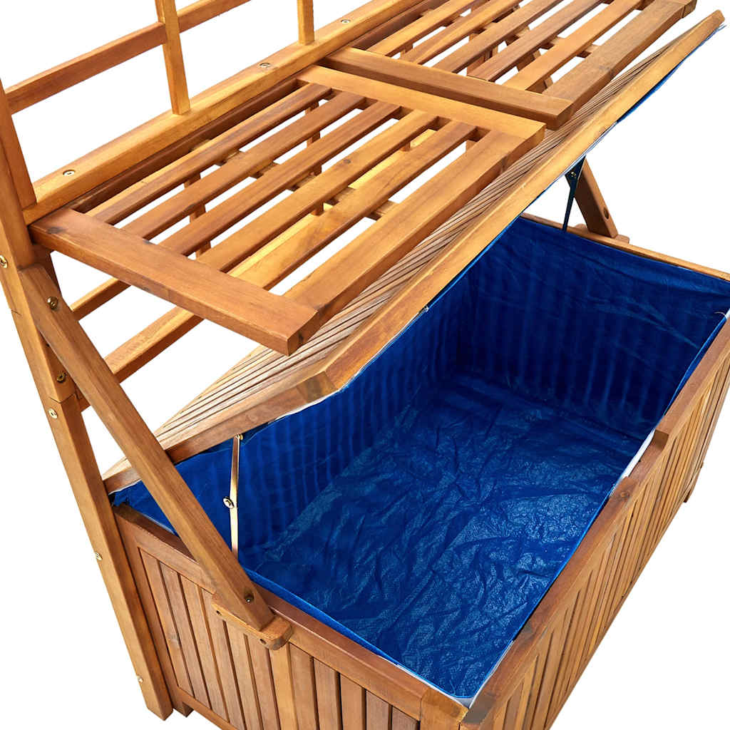 Opbergbox met latwerk 99x50x160 cm massief acaciahout is nu te koop bij PeponiXL, paradijselijk wonen!