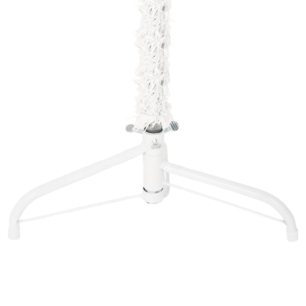 Kunstkerstboom half met standaard smal 150 cm wit is nu te koop bij PeponiXL, paradijselijk wonen!