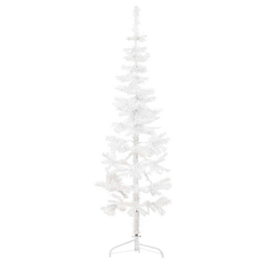 Kunstkerstboom half met standaard smal 180 cm wit is nu te koop bij PeponiXL, paradijselijk wonen!