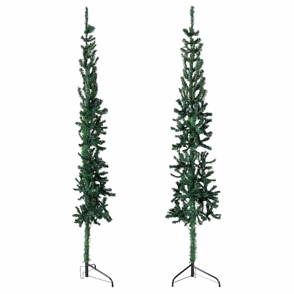 Kunstkerstboom half met standaard smal 210 cm groen is nu te koop bij PeponiXL, paradijselijk wonen!