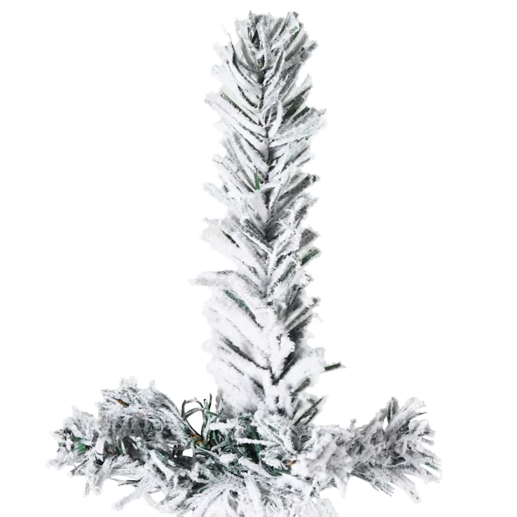 Kunstkerstboom half met sneeuw smal 180 cm is nu te koop bij PeponiXL, paradijselijk wonen!