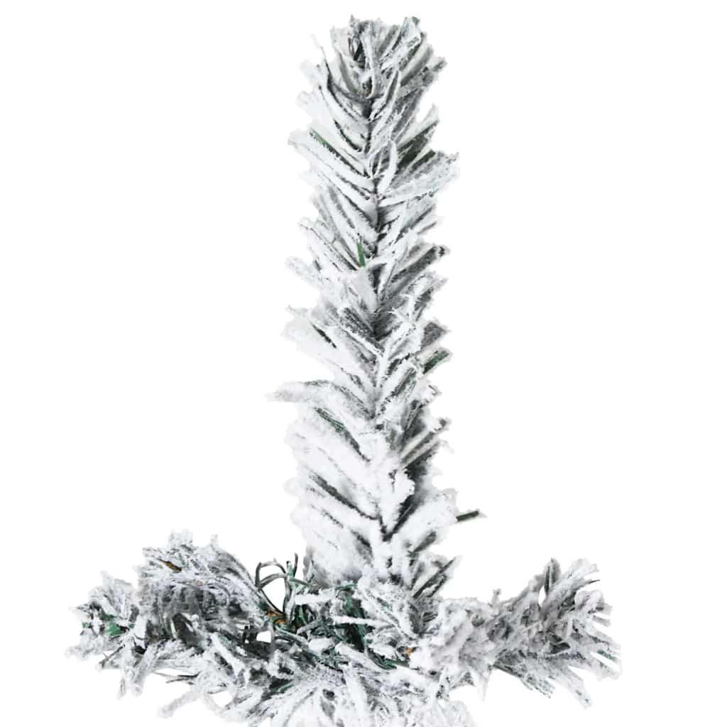Kunstkerstboom half met sneeuw smal 240 cm is nu te koop bij PeponiXL, paradijselijk wonen!