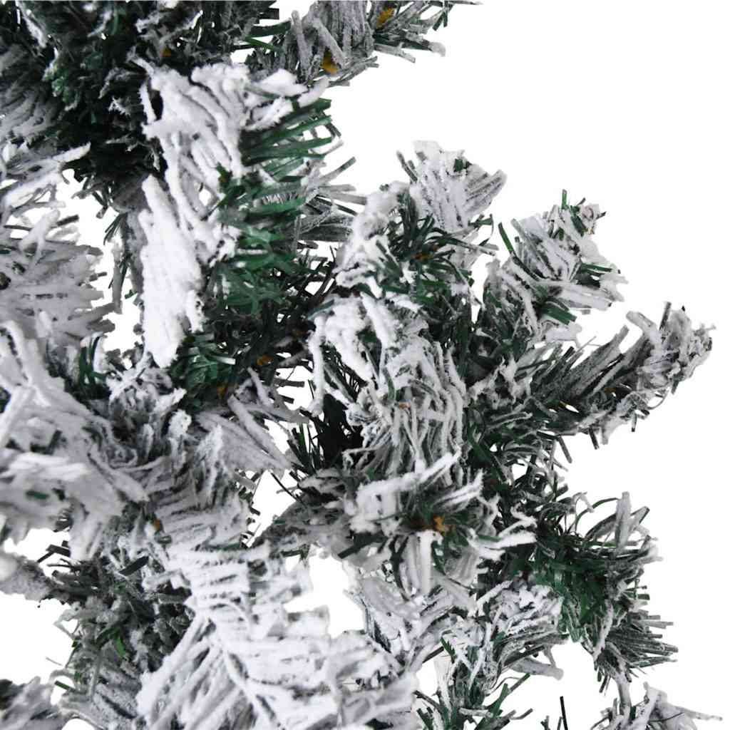 Kunstkerstboom half met sneeuw smal 240 cm is nu te koop bij PeponiXL, paradijselijk wonen!