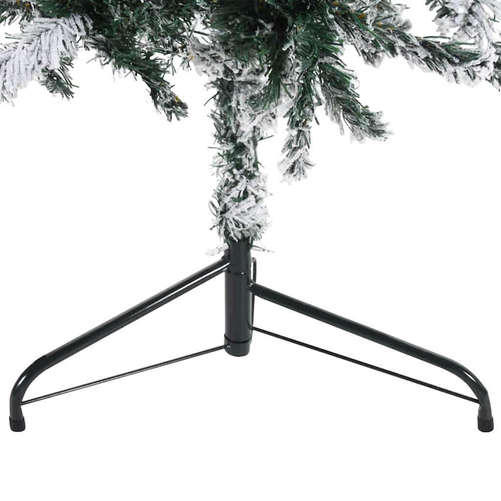 Kunstkerstboom half met sneeuw smal 240 cm is nu te koop bij PeponiXL, paradijselijk wonen!