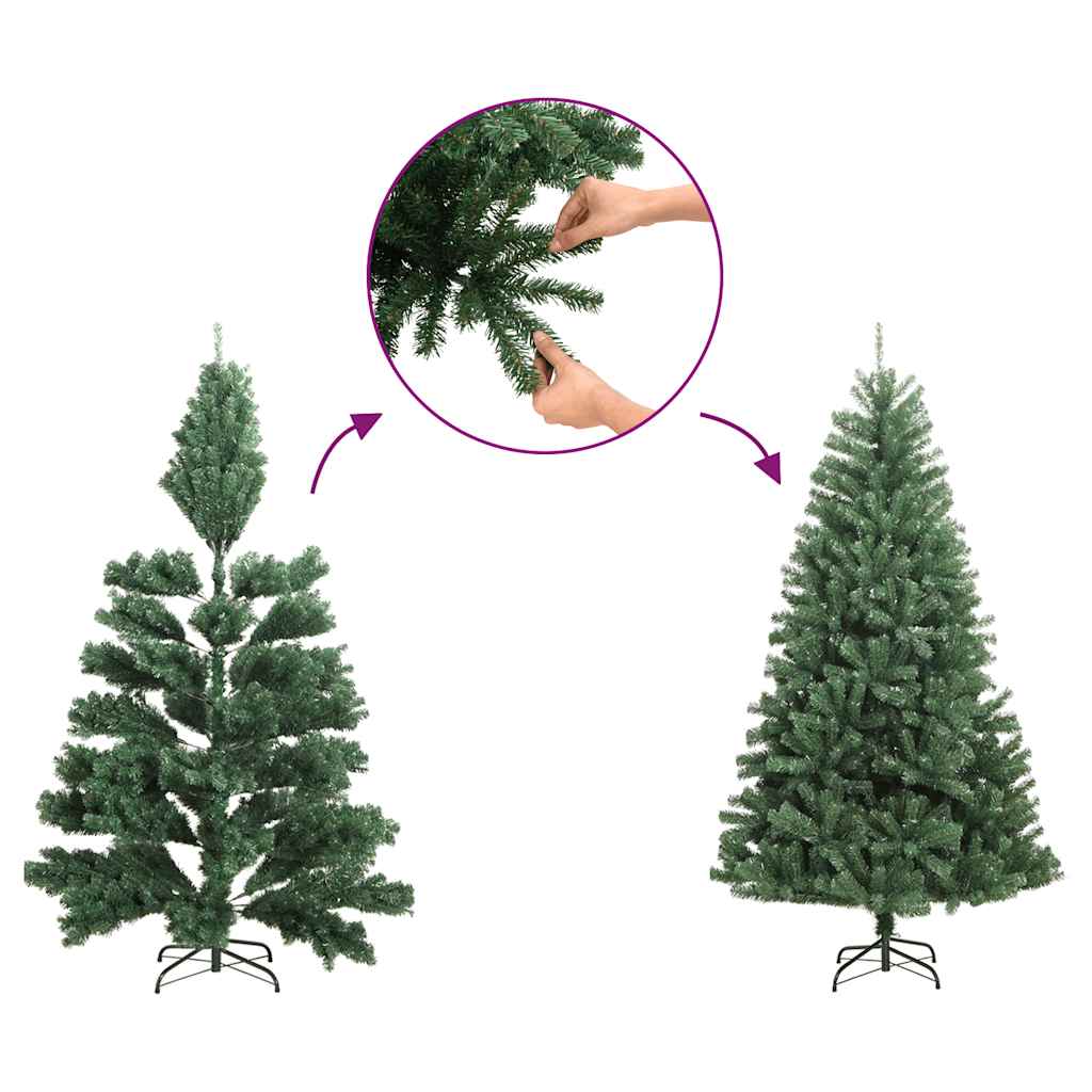 Kunstkerstboom half met sneeuw smal 240 cm is nu te koop bij PeponiXL, paradijselijk wonen!