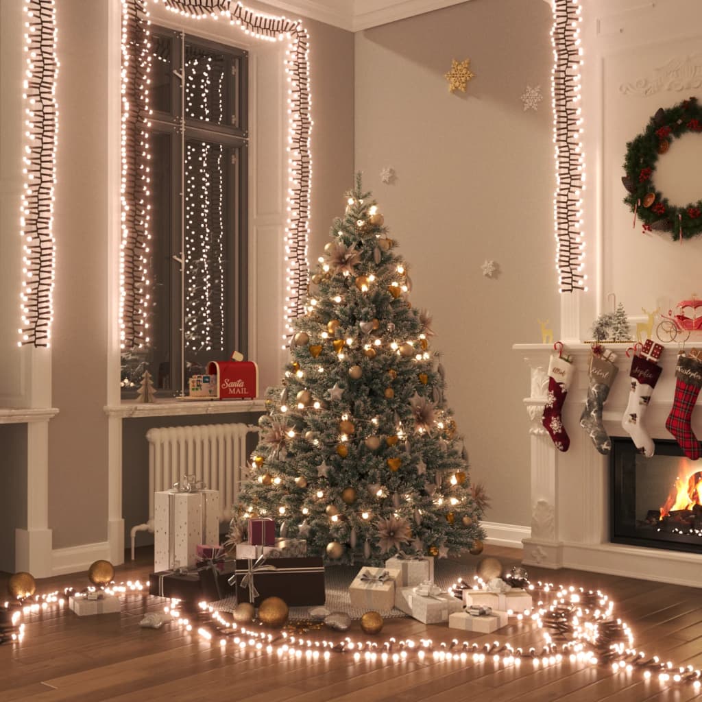 Lichtslinger cluster met 1000 LED's warmwit PVC is nu te koop bij PeponiXL, paradijselijk wonen!