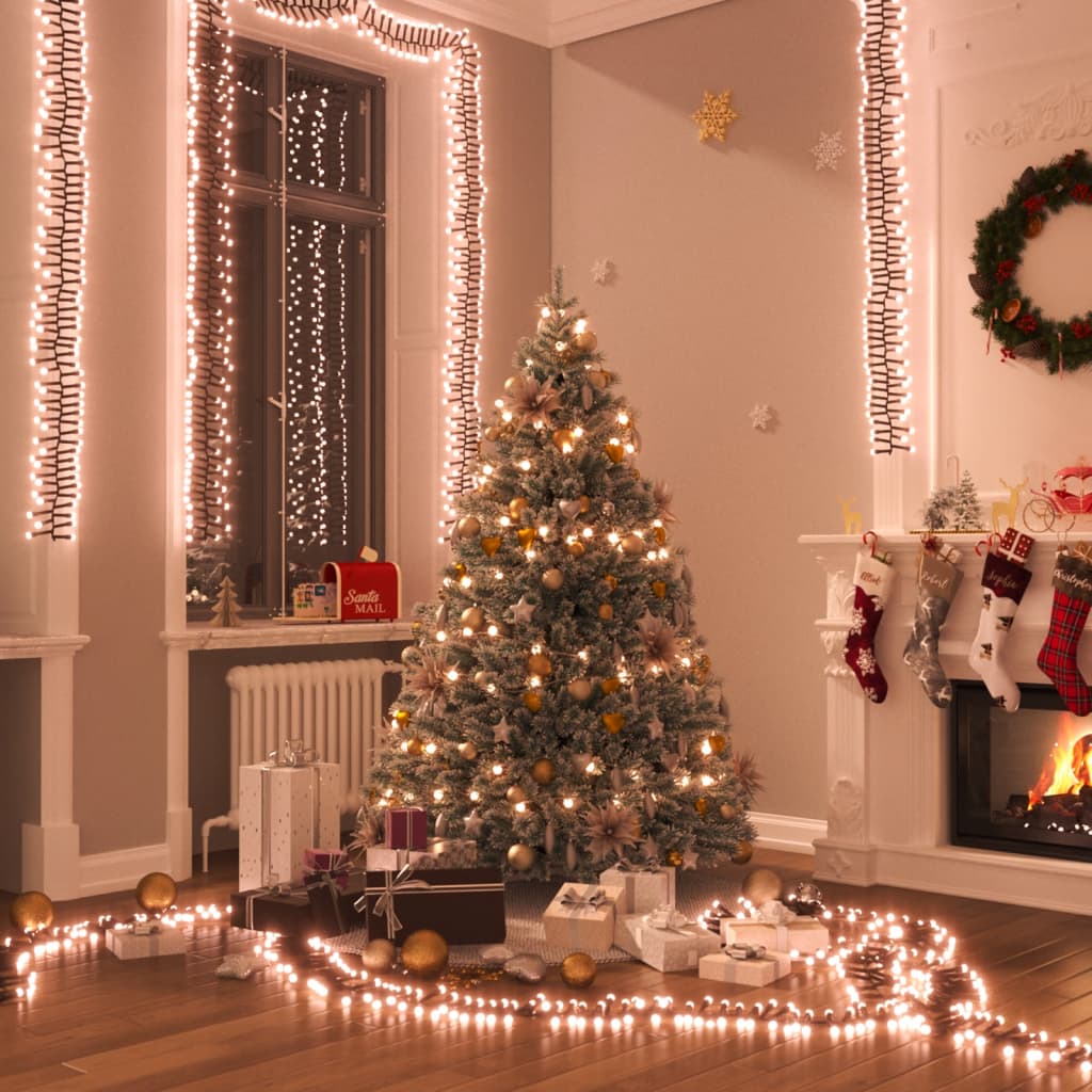Lichtslinger cluster met 2000 LED's warmwit PVC is nu te koop bij PeponiXL, paradijselijk wonen!