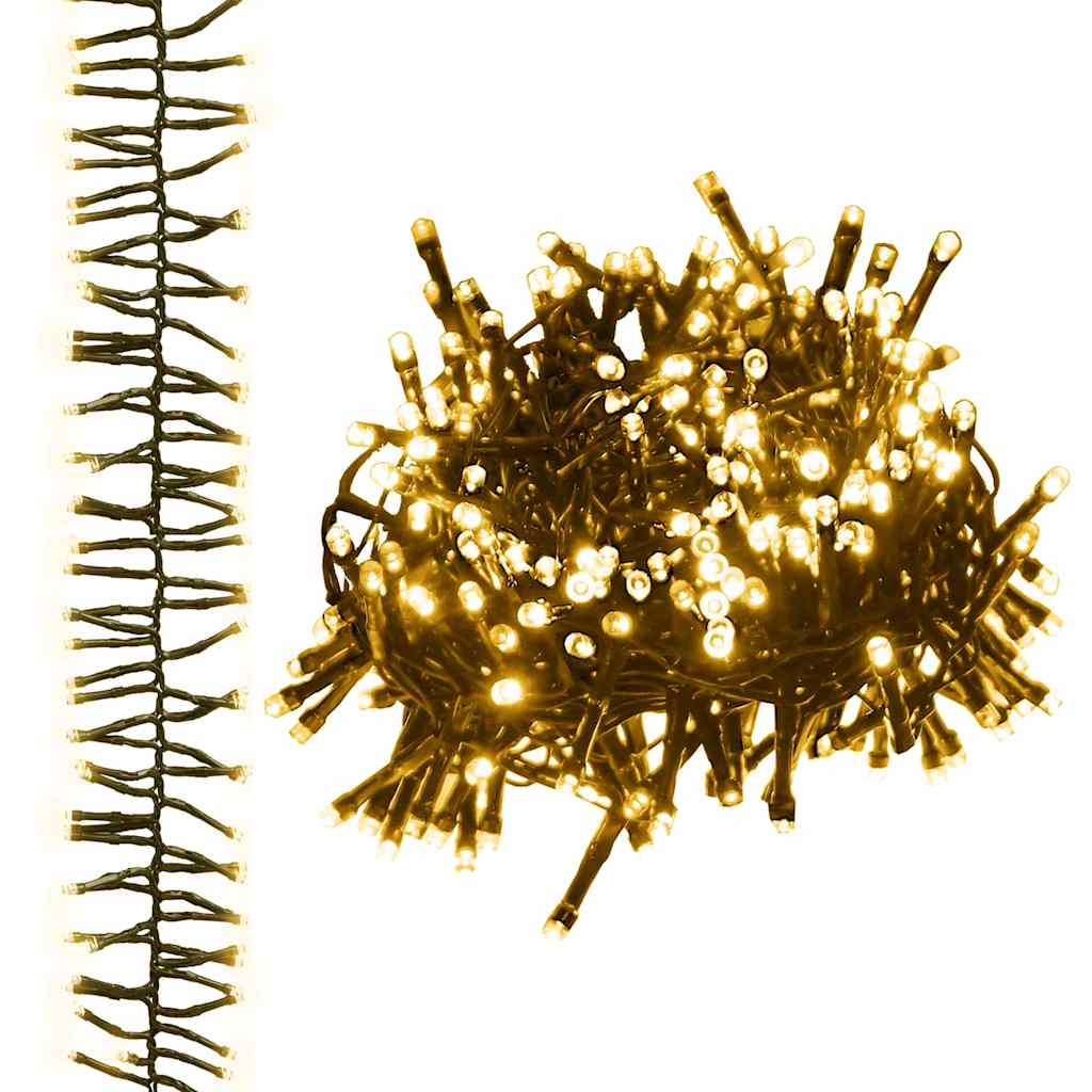 Lichtslinger cluster met 3000 LED's warmwit 23 m PVC is nu te koop bij PeponiXL, paradijselijk wonen!