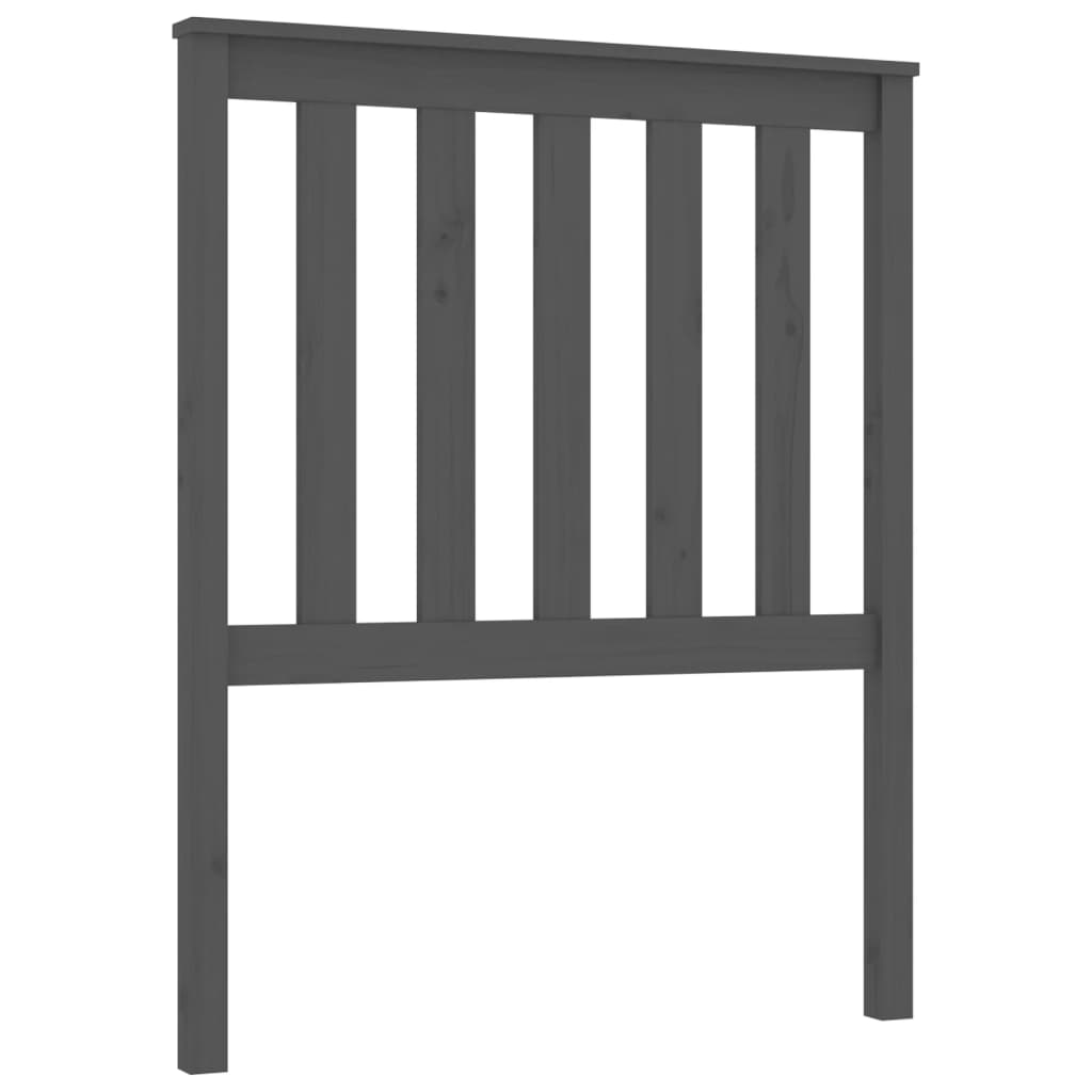 Hoofdbord 81x6x101 cm massief grenenhout grijs is nu te koop bij PeponiXL, paradijselijk wonen!