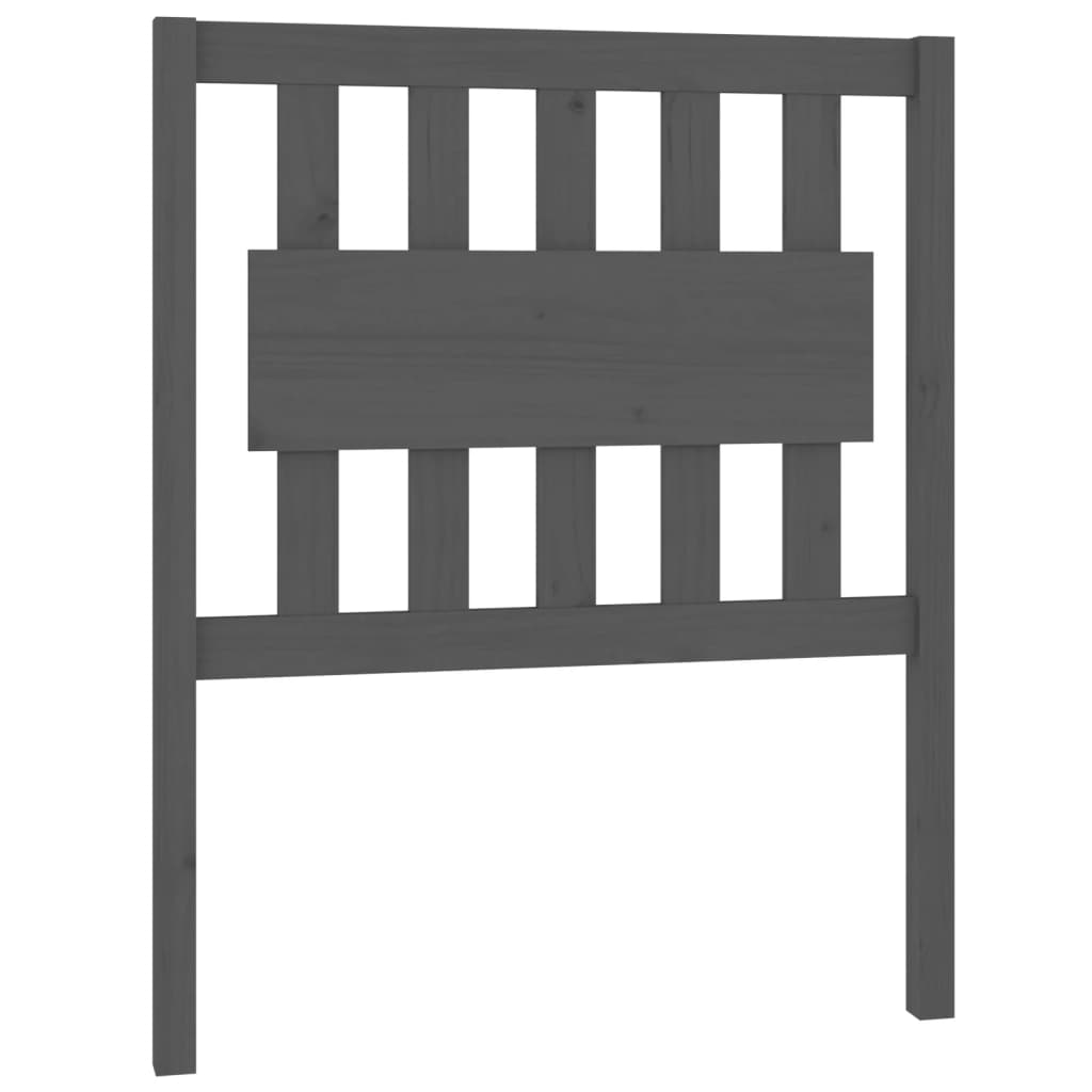 Hoofdbord 80,5x4x100 cm massief grenenhout grijs is nu te koop bij PeponiXL, paradijselijk wonen!