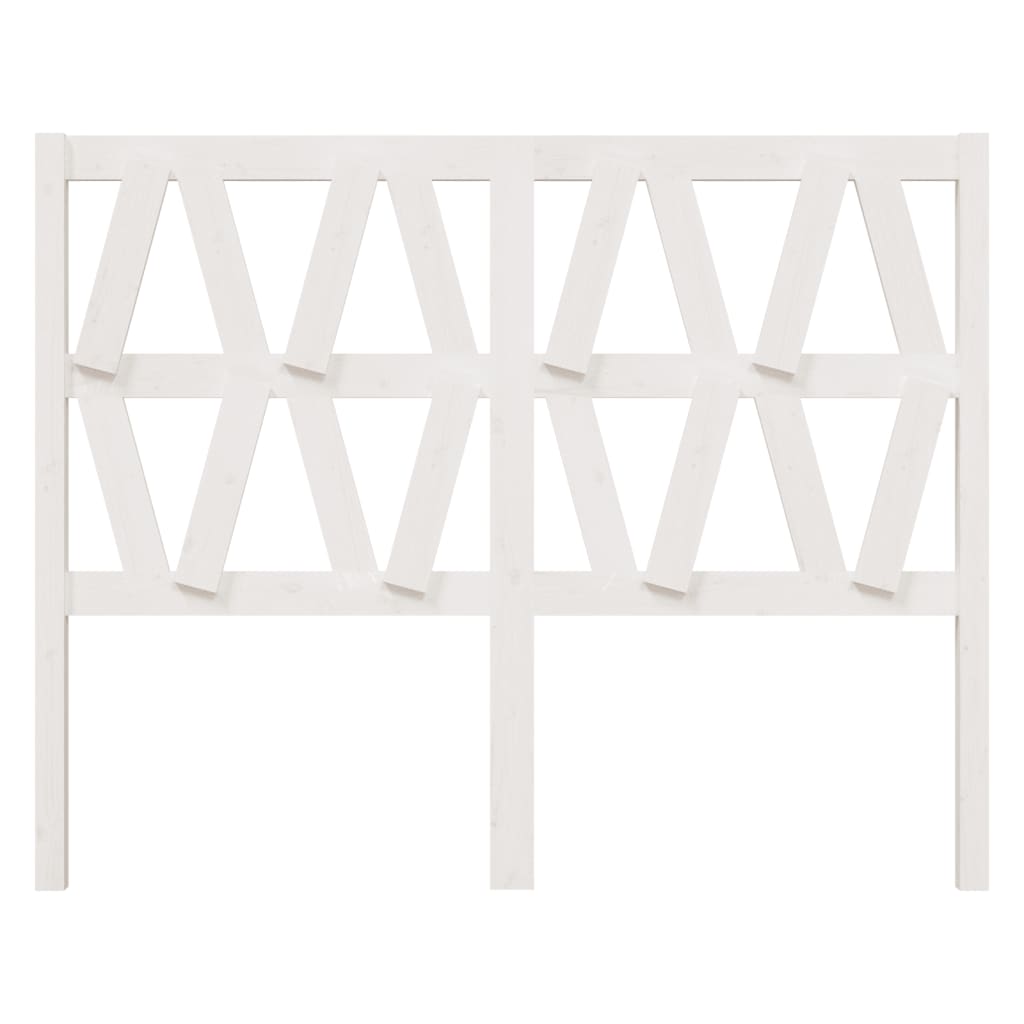 Hoofdbord 146x4x100 cm massief grenenhout wit is nu te koop bij PeponiXL, paradijselijk wonen!