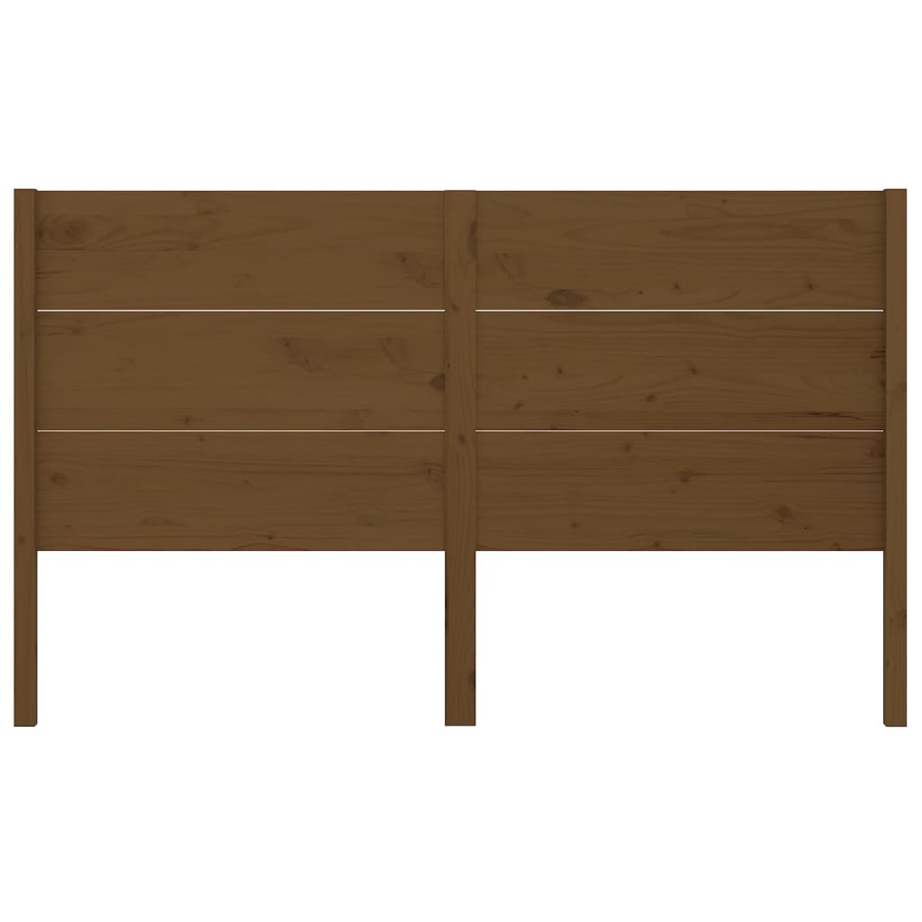 Hoofdbord 126x4x100 cm massief grenenhout honingbruin is nu te koop bij PeponiXL, paradijselijk wonen!