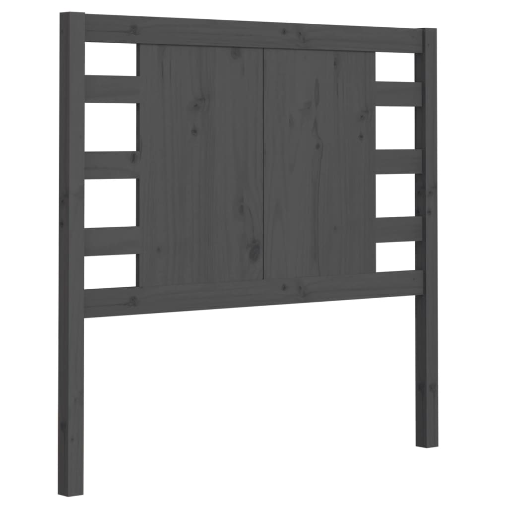 Hoofdbord 81x4x100 cm massief grenenhout grijs is nu te koop bij PeponiXL, paradijselijk wonen!