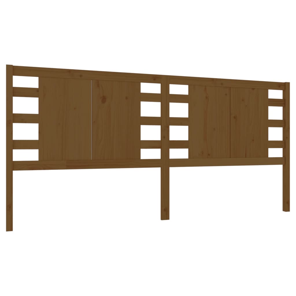 Hoofdbord 126x4x100 cm massief grenenhout honingbruin is nu te koop bij PeponiXL, paradijselijk wonen!