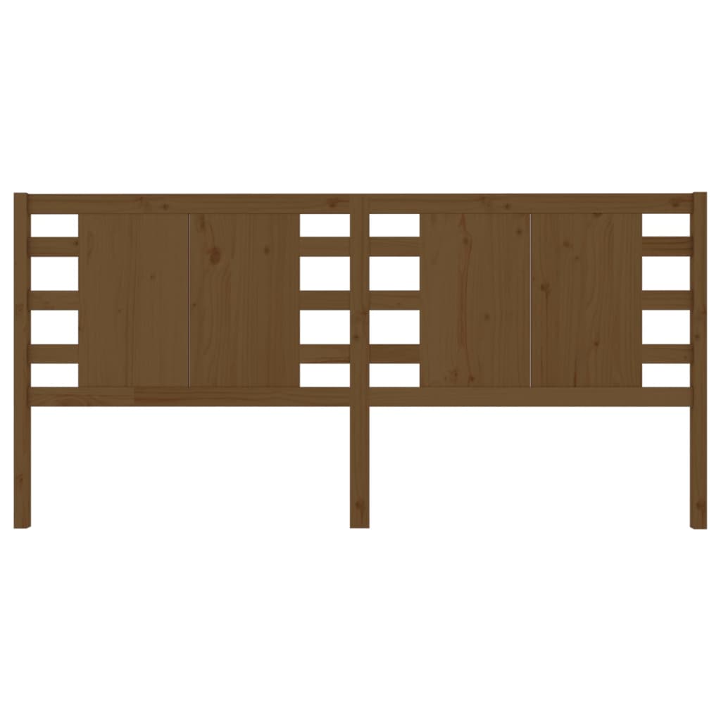 Hoofdbord 126x4x100 cm massief grenenhout honingbruin is nu te koop bij PeponiXL, paradijselijk wonen!