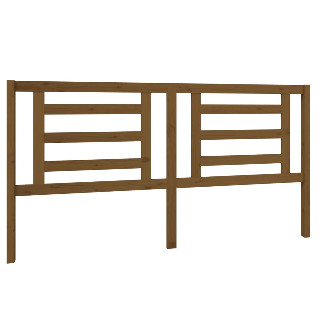 Hoofdbord 186x4x100 cm massief grenenhout honingbruin is nu te koop bij PeponiXL, paradijselijk wonen!