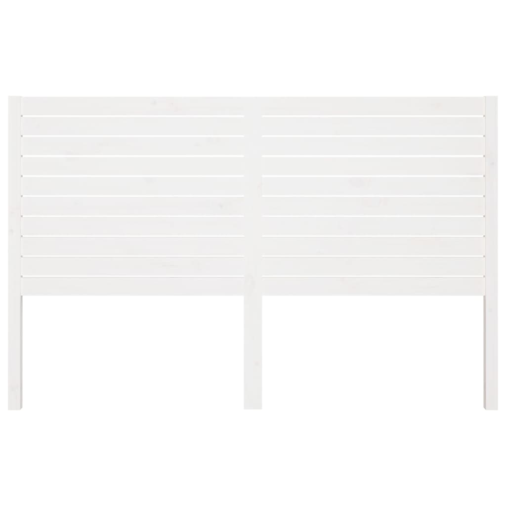 Hoofdbord 141x4x100 cm massief grenenhout wit is nu te koop bij PeponiXL, paradijselijk wonen!