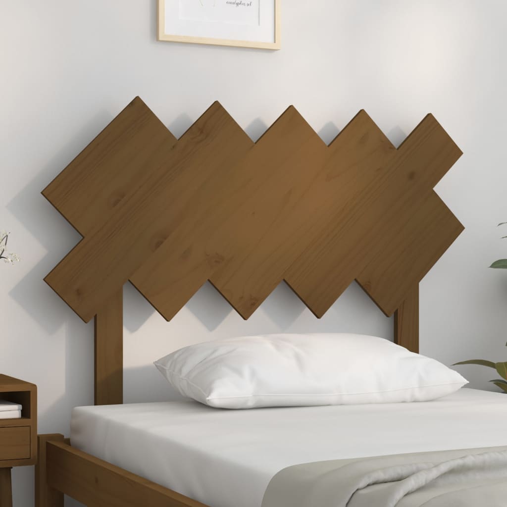 Hoofdbord 104x3x80,5 cm massief grenenhout honingbruin is nu te koop bij PeponiXL, paradijselijk wonen!
