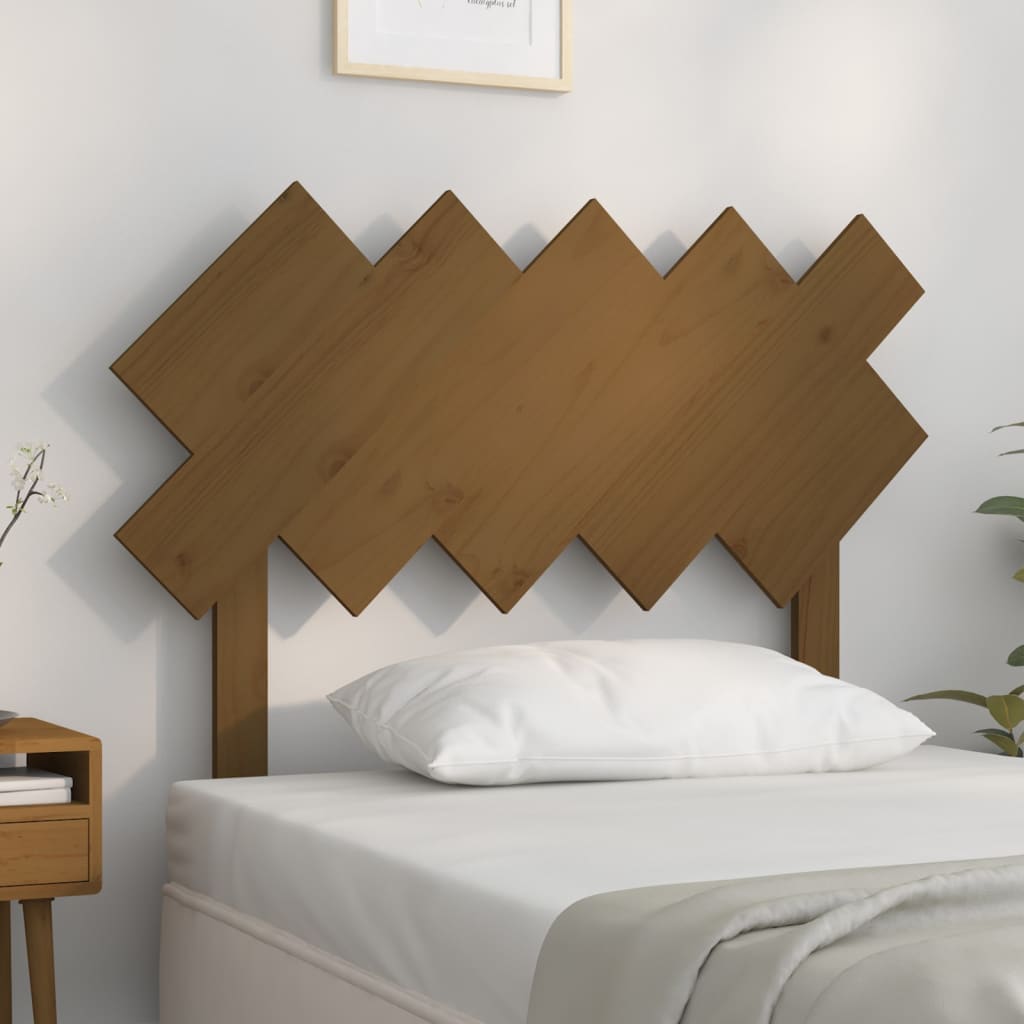 Hoofdbord 104x3x80,5 cm massief grenenhout honingbruin is nu te koop bij PeponiXL, paradijselijk wonen!