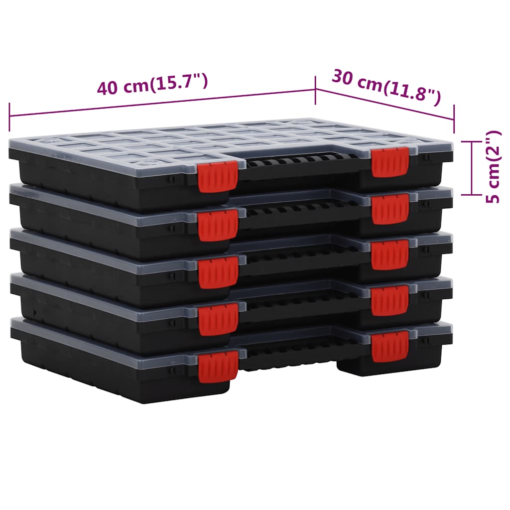 Assortimentsdozen 5 st 40x30x5 cm polypropeen is nu te koop bij PeponiXL, paradijselijk wonen!