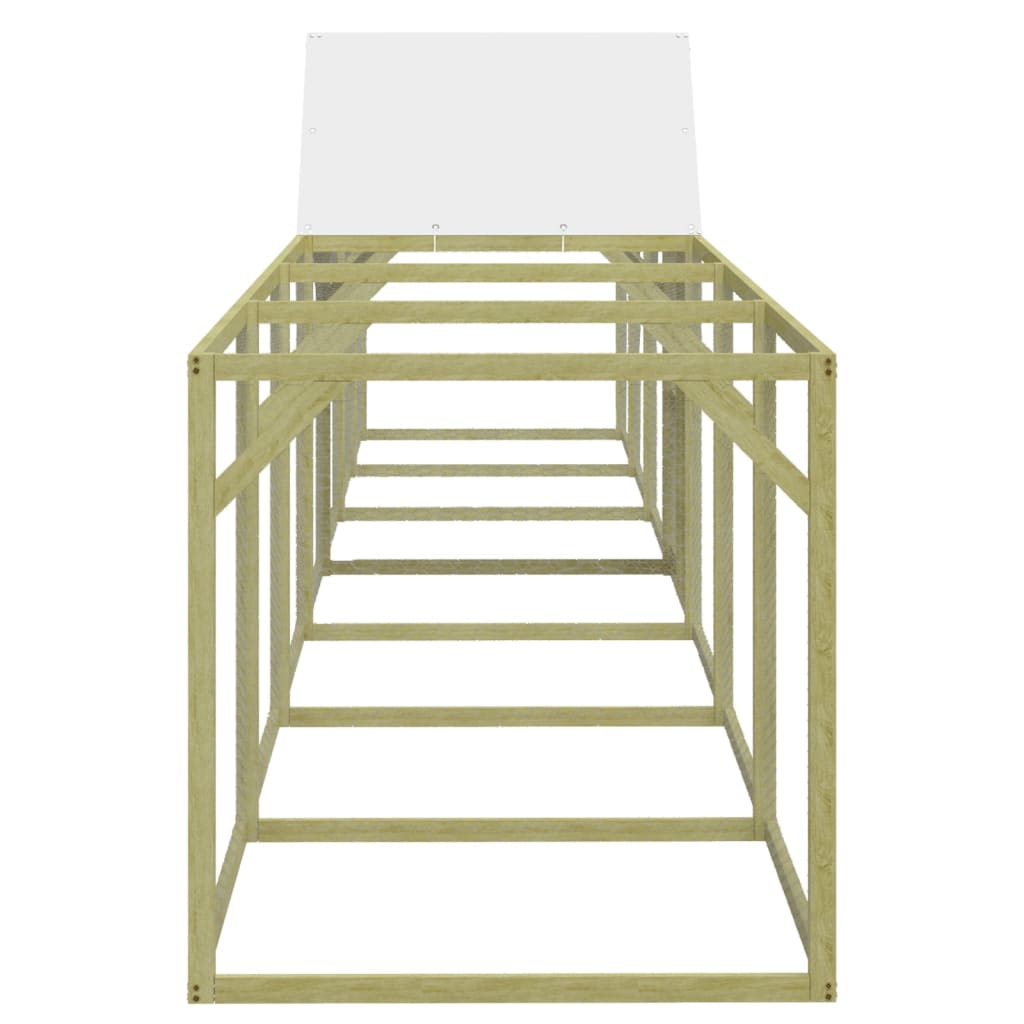 Kippenhok 700x100x150 cm geïmpregneerd massief grenenhout is nu te koop bij PeponiXL, paradijselijk wonen!
