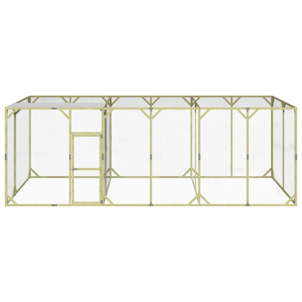 Kippenhok 600x300x200 cm geïmpregneerd massief grenenhout is nu te koop bij PeponiXL, paradijselijk wonen!