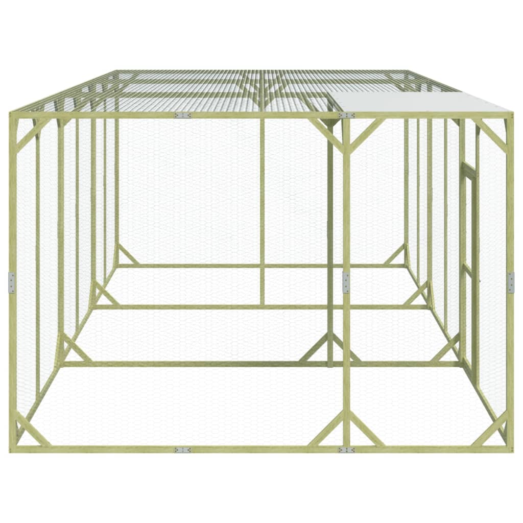 Kippenhok 600x300x200 cm geïmpregneerd massief grenenhout is nu te koop bij PeponiXL, paradijselijk wonen!