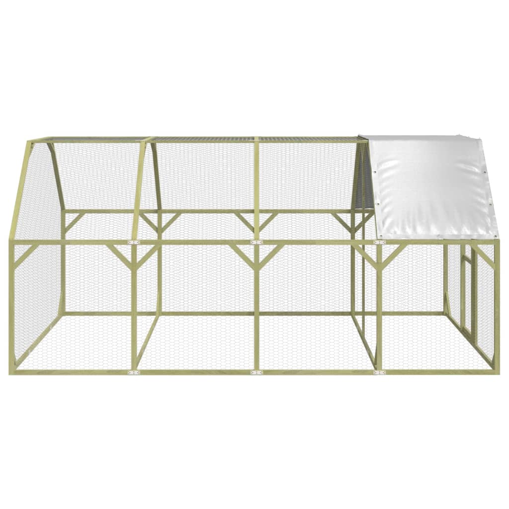 Kippenhok 268x400x190 cm geïmpregneerd massief grenenhout is nu te koop bij PeponiXL, paradijselijk wonen!