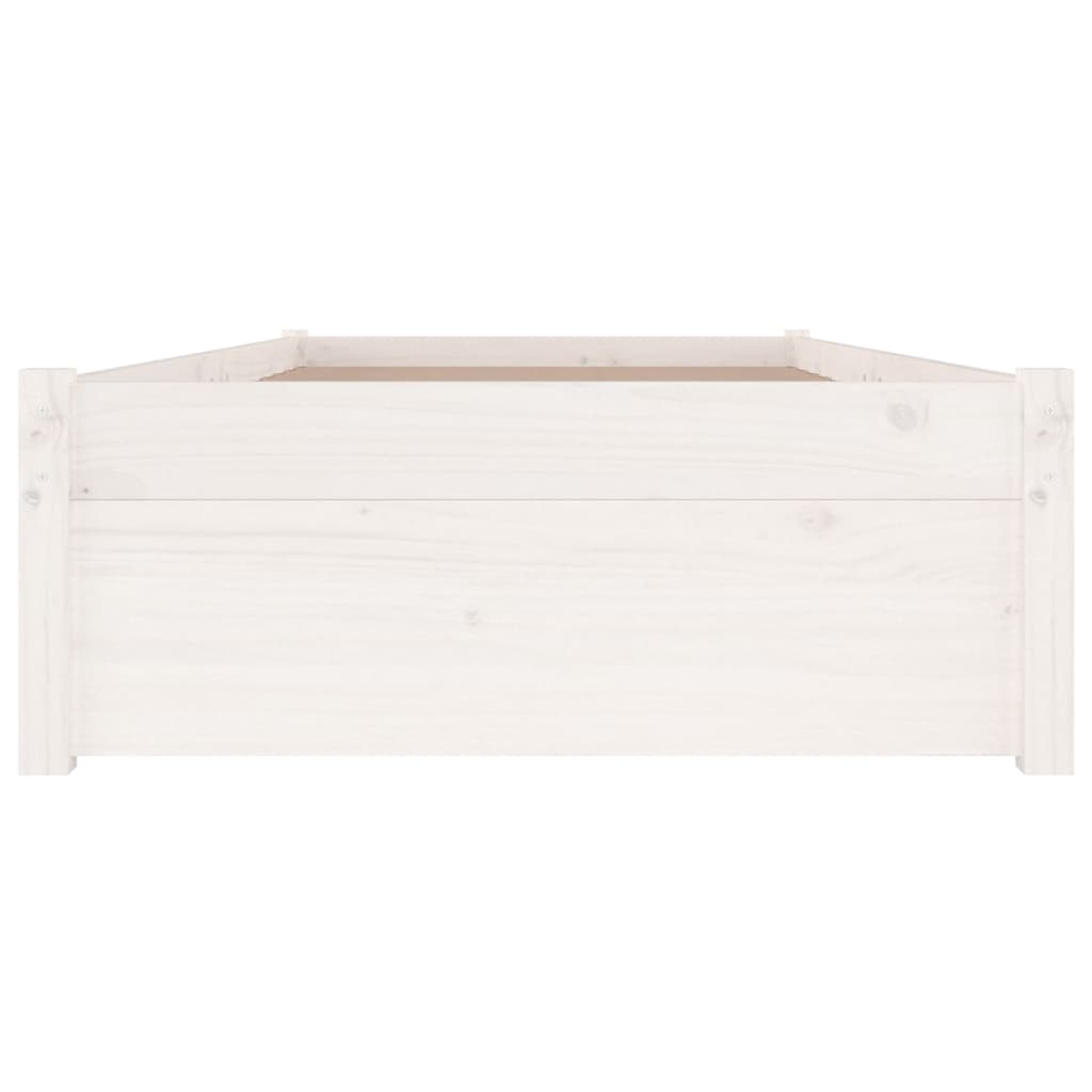 Bedframe met lades wit 75x190 cm is nu te koop bij PeponiXL, paradijselijk wonen!