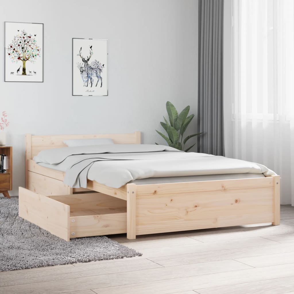 Bedframe met lades 90x190 cm is nu te koop bij PeponiXL, paradijselijk wonen!