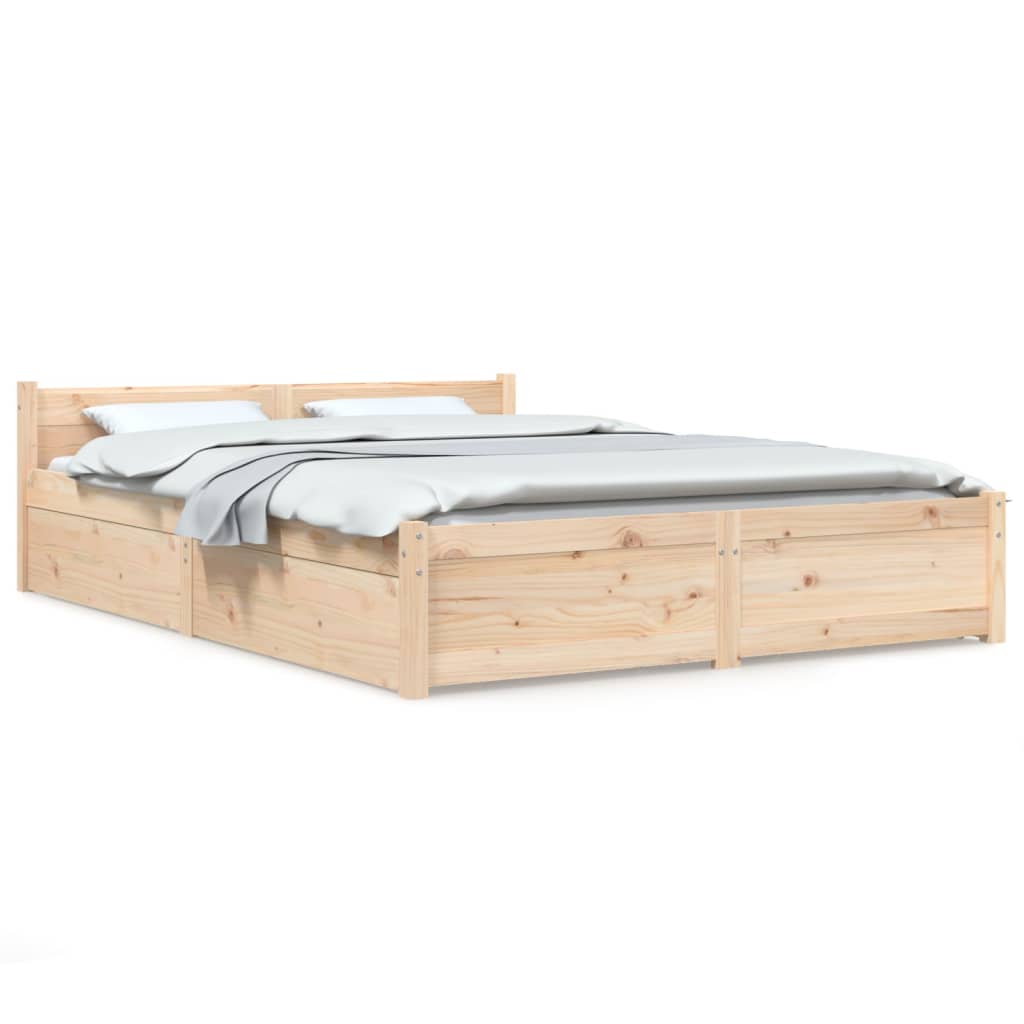 Bedframe met lades 150x200 cm is nu te koop bij PeponiXL, paradijselijk wonen!