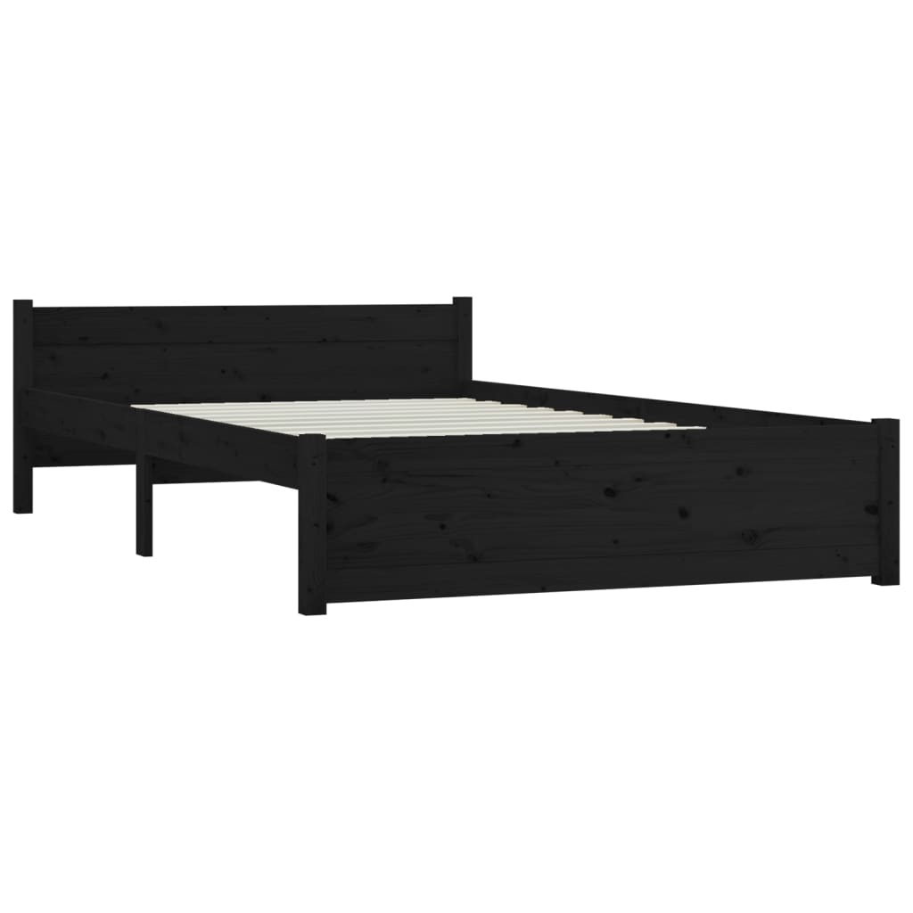 Bedframe met lades zwart 150x200 cm