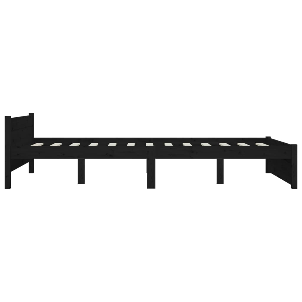 Bedframe met lades zwart 150x200 cm
