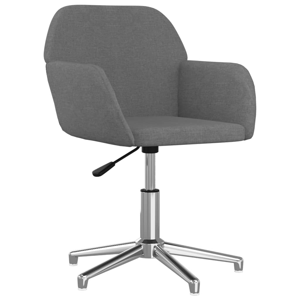 Eetkamerstoelen draaibaar 2 st stof lichtgrijs is nu te koop bij PeponiXL, paradijselijk wonen!