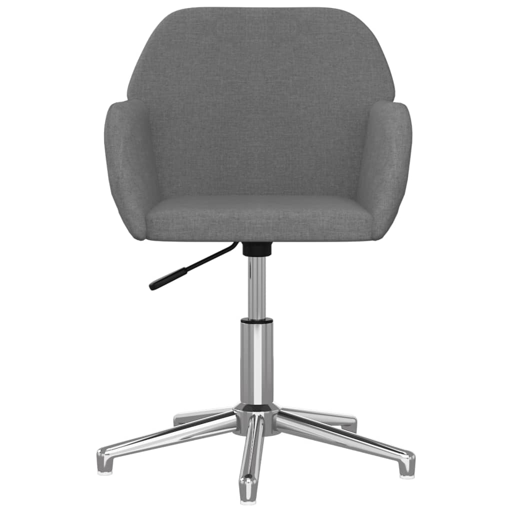 Eetkamerstoelen draaibaar 2 st stof lichtgrijs is nu te koop bij PeponiXL, paradijselijk wonen!
