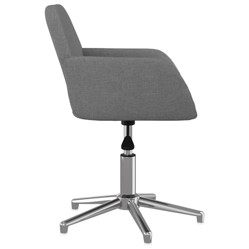 Eetkamerstoelen draaibaar 2 st stof lichtgrijs is nu te koop bij PeponiXL, paradijselijk wonen!