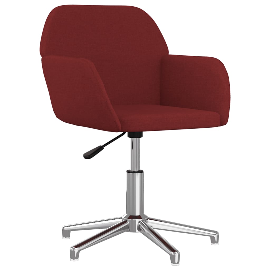 Eetkamerstoelen draaibaar 2 st stof wijnrood is nu te koop bij PeponiXL, paradijselijk wonen!