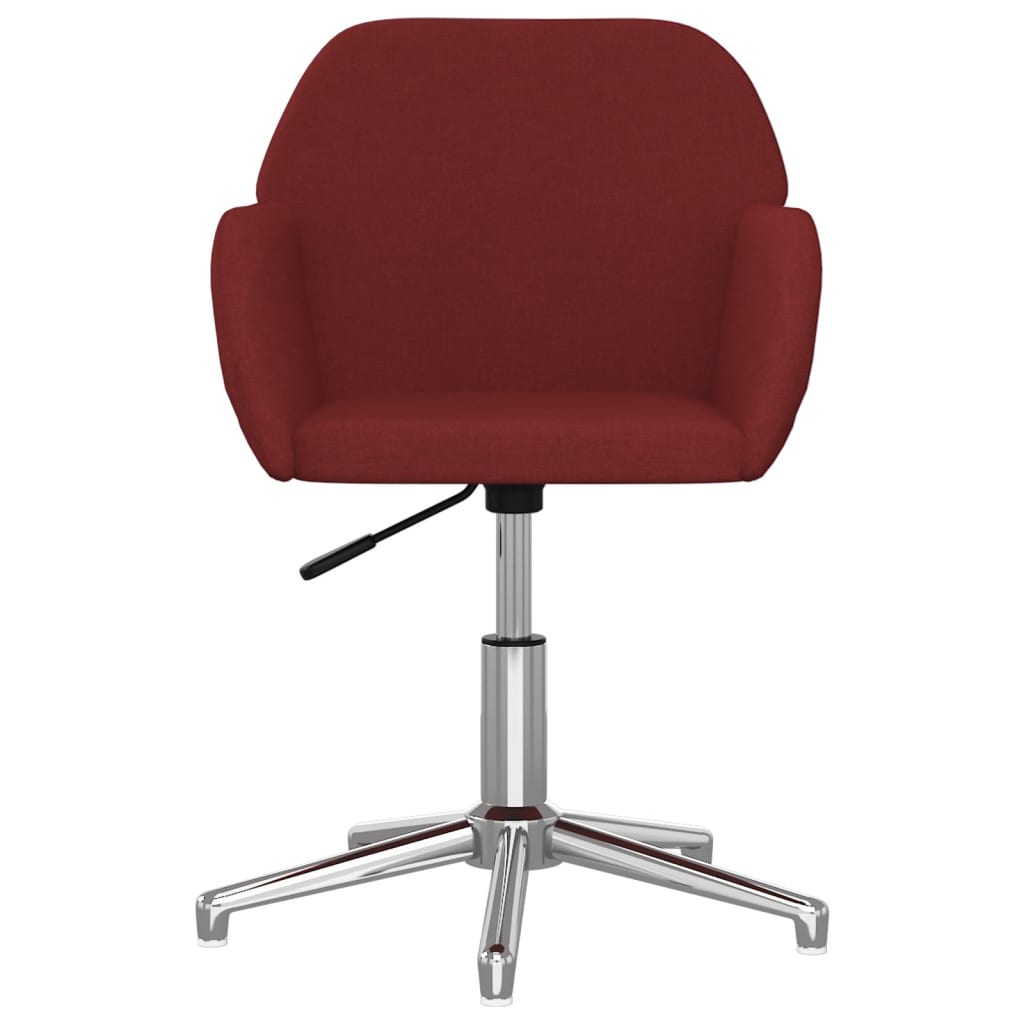 Eetkamerstoelen draaibaar 2 st stof wijnrood is nu te koop bij PeponiXL, paradijselijk wonen!